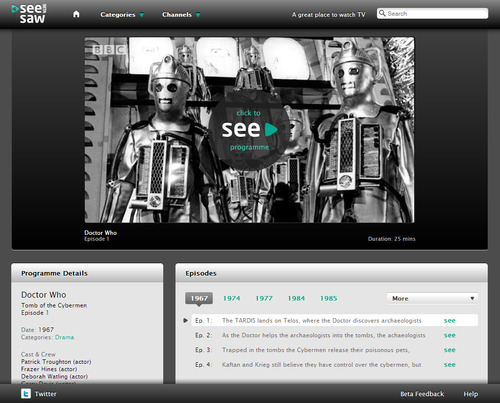 SeeSaw: Online TV service in beta 