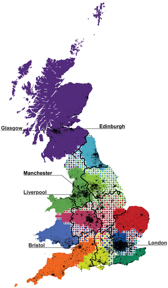 The core regions of Britain