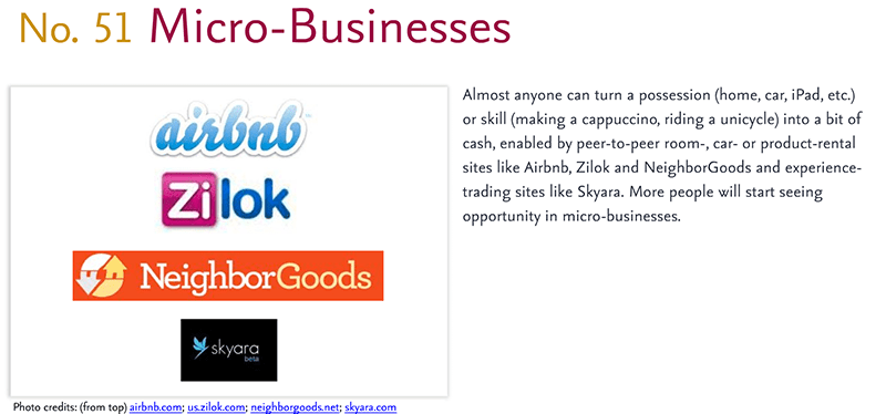 Predictions for 2011 - 51: Micro-Business