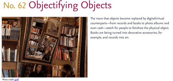 Predictions for 2011 - 62: Objectifying Objects