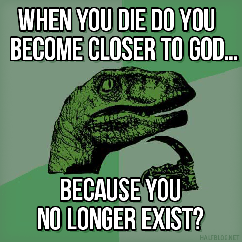 Philosoraptor on God