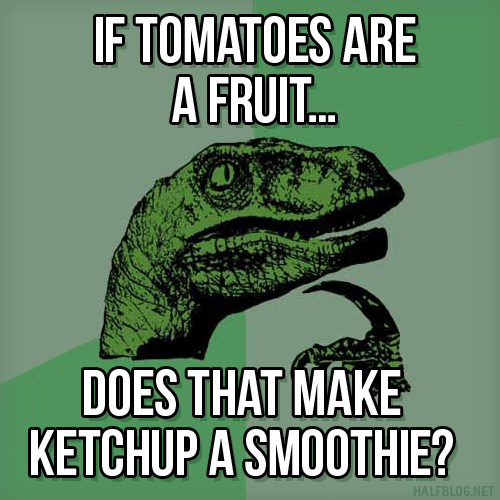 Philosoraptor on condiments