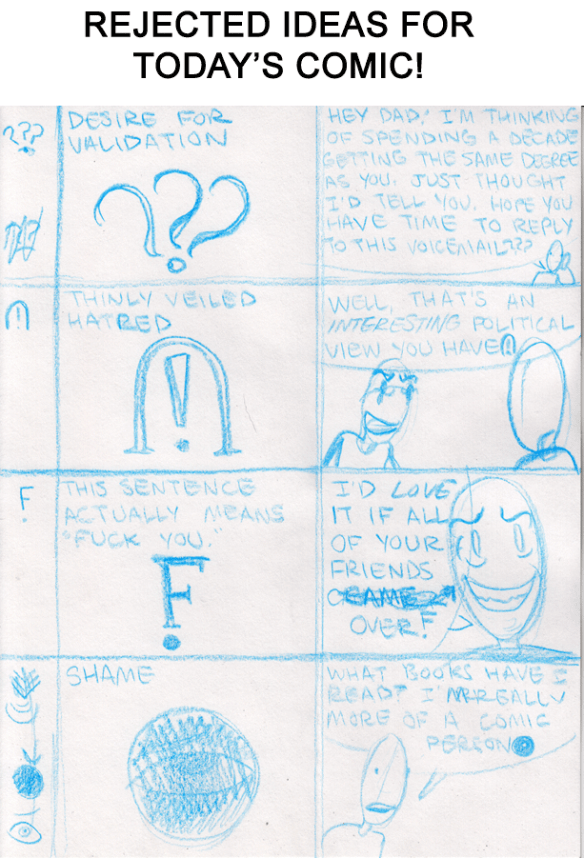 Infrequently used punctuation marks: Rejected ideas