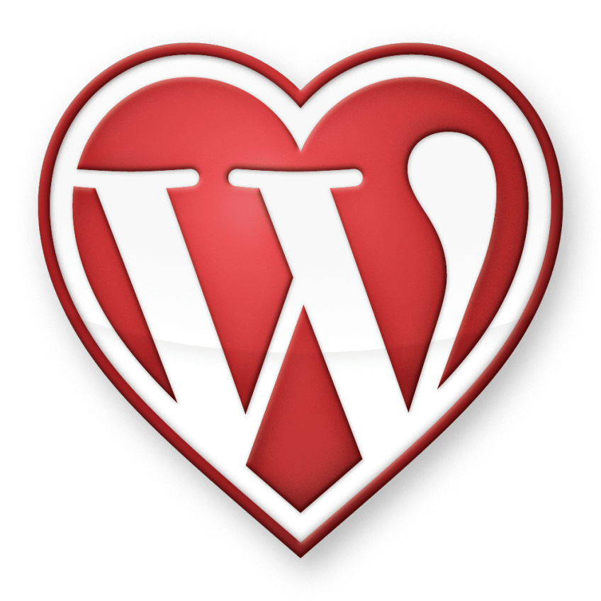 WordPress heart logo