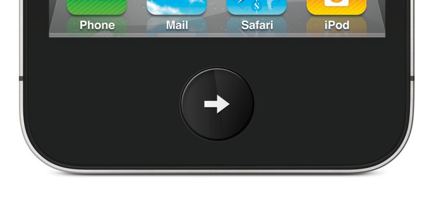 iPhone LCD home button: Arrow