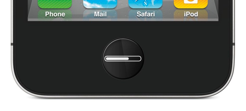 iPhone LCD home button: Progress bar