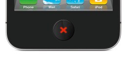 iPhone LCD home button: Cancel