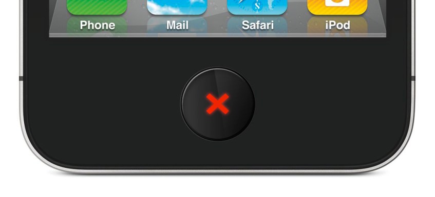 iPhone LCD home button: Cancel