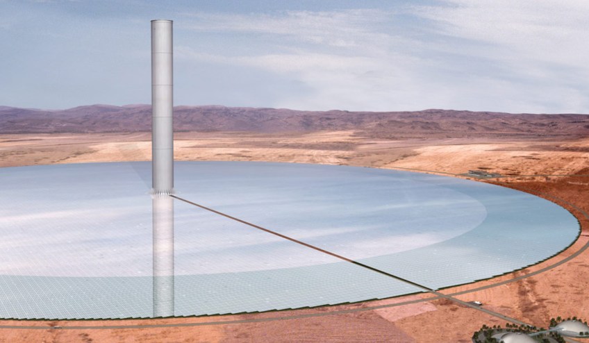 Solar Updraft Tower — artist's impression