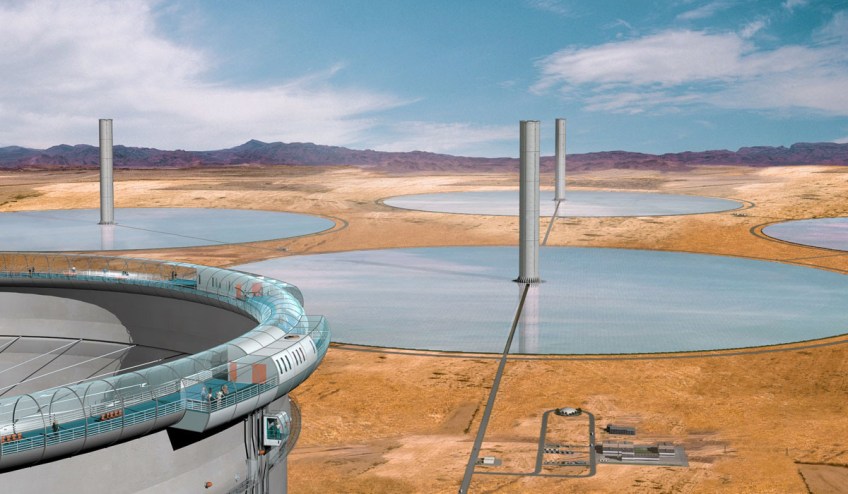 Solar Updraft Tower — artist's impression
