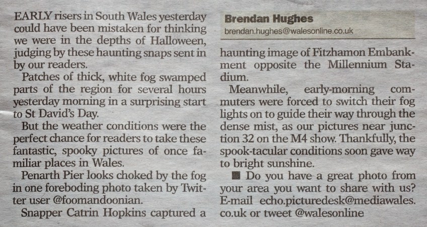 South Wales Echo — Spool-tacula weather a St David's Day surprise