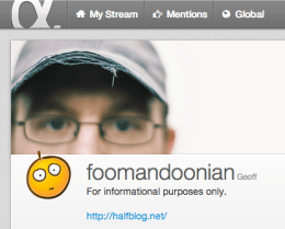 @foomandoonian on App.net