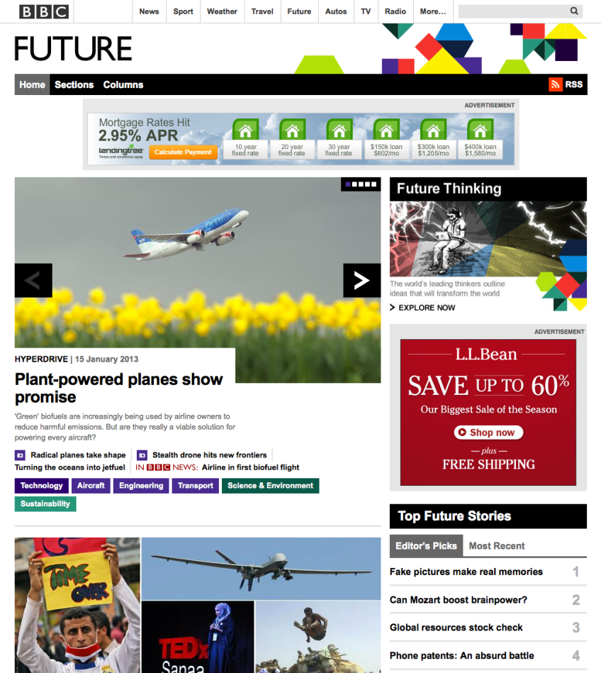 Ad-supported BBC Future