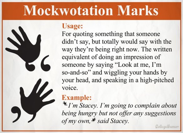 Mockwotation marks