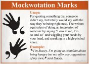 Mockwotation marks
