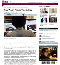 You Won't Finish This Article