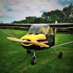 Here's the little 2-seater I went up in.